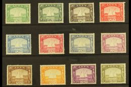 1937 Dhow Set Complete, SG 1/12, Fine To Very Fine Mint, Few Small Gum Faults On Lower Values, 5r And 10r Very... - Aden (1854-1963)