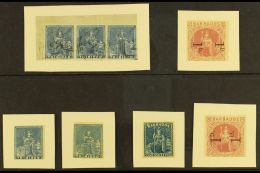 "BRITANNIA COLOUR PROOFS" Illustrations On Card From Sir John Wilson's "The Catalogue Of The Royal Philatelic... - Other & Unclassified