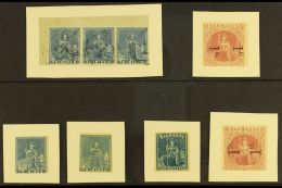 "BRITANNIA COLOUR PROOFS" Illustrations On Card From Sir John Wilson's "The Catalogue Of The Royal Philatelic... - Sonstige & Ohne Zuordnung
