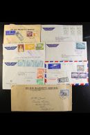 LEGATION AND OHMS COVERS 1947-1960 Group With 1947 Palestine "British Passport Control" OHMS Cover To Berne... - Other & Unclassified