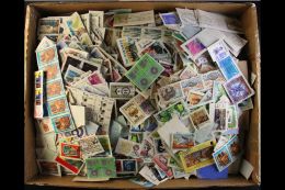 WORLD ON PAPER HOARD 1970's-1980's Very Fine Used Mostly Commemorative Issues On Small Pieces With Only Light... - Autres & Non Classés
