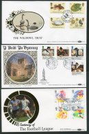 BENHAM SILKS 1988 Commemorative Sets (including Miniature Sheet) On Benham Luxury Cover Series (BLCS) Covers. A... - FDC