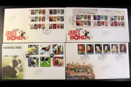 2008 COMPLETE YEAR SET Of Commemorative, Illustrated First Day Covers With Neatly Typed Addresses Inc... - FDC