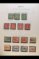 JERSEY 1941-1987 MINT / NHM COLLECTION With "Extras" Neatly Presented In Mounts In An Album. A Highly Complete... - Otros & Sin Clasificación