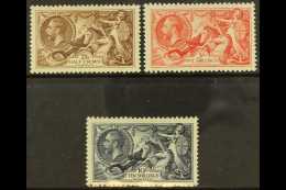 1934 Re-engraved Seahorse Set, SG 450/2, Very Fine Mint With Just The Faintest Trace Of Hinge (3 Stamps) For More... - Ohne Zuordnung