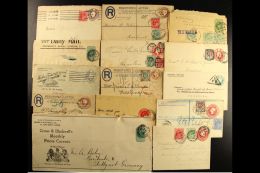 POSTAL STATIONERY ASSEMBLY A Mostly Used Assembly Comprising Registered Envelopes (14) Incl Size K And Size G... - Non Classificati