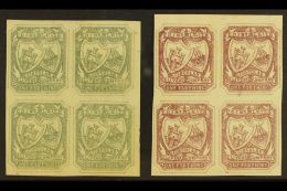 CIRCULAR DELIVERY COMPANY EDINBURGH & LEITH 1865-6 ¼d Olive-grey & ¼d Dull Mauve, Imperf... - Andere & Zonder Classificatie