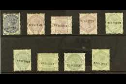 1883-84 "SPECIMEN" OVERPRINTS. The 1883-84 'Lilac And Green' Set (less Just The 2½d Value) Each With... - Other & Unclassified