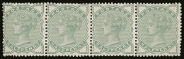 1880-1 ½d Pale Green, SG.164, Strip Of 4 With 2x NHM And 2x VFM. For More Images, Please Visit... - Sonstige & Ohne Zuordnung