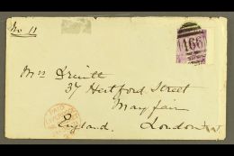 1871 (2 Oct) Cover Containing Letter From Liverpool To Mayfair, London Bearing QV 6d (Plate 9) Tied By Liverpool... - Other & Unclassified