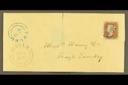 1842 (April) Entire From Truro To Hayle Foundry (Cornwall), Bearing 1841 1d Red With 3½ Margins, Tied By... - Sonstige & Ohne Zuordnung