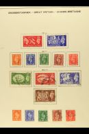 1935-52 USED COLLECTION On Printed Pages. Complete For Basic Issues From KGV Jubilee To The End Of KGVI's Reign,... - Autres & Non Classés