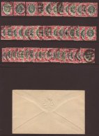 1902-1910 1s Green And Carmine, Ed VII, SG 257, Original Find Of 43 Copies In An Old Post Office Stationery... - Andere & Zonder Classificatie