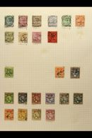 1895-1949 USED COLLECTION On Leaves, ALL DIFFERENT, Inc 1895-96 Opts Set To 12a With Minor Varieties, 1896... - Zanzibar (...-1963)