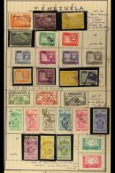 1950-1974 ALL DIFFERENT COLLECTION On Leaves, Fresh Mint Or Fine Used Stamps, Inc Good Postage & Air Post... - Venezuela