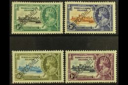 1935 Silver Jubilee Set Complete, Perforated "Specimen", SG 187s/90s, Very Fine Mint Part Og. (4 Stamps) For More... - Turks And Caicos