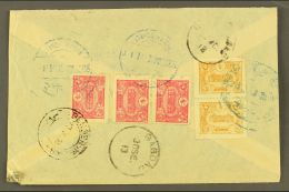USED IN IRAQ 1913 Cover Addressed In Arabic To Yazd (Persia), Bearing On Reverse 1913 5pa Pair & 20pa (x3 Inc... - Other & Unclassified