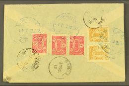 USED IN IRAQ 1913 Cover Addressed In Arabic To Yazd (Persia), Bearing On Reverse 1913 5pa Pair & 20pa (x3 Inc... - Autres & Non Classés