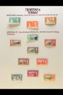 1937-1951 COMPLETE FINE MINT COLLECTION On Leaves, All Different, Inc 1938-44 Pictorials Set Inc Both Listed 12c... - Trinidad Y Tobago