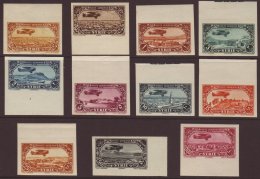 1931-33 Air Post Complete IMPERF Set, SG 261/70var (Yvert 50/59), Very Fine Mint. Scarce (11 Stamps) For More... - Syria