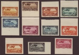 1931-33 Air Post Complete IMPERF Set, SG 261/70var (Yvert 50/59), Very Fine Mint. Scarce (11 Stamps) For More... - Syrien