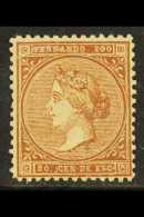 FERNANDO PO 1868 20c Brown "Isabella", SG 1 Or Edifil 1, Lightly Hinged Mint, Well- Centered For This With Unusual... - Autres & Non Classés