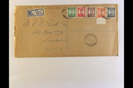 1937 KGVI FIRST DAY COVER ½d To 6d Definitives Used On Plain, Registered Cover, SG 40/4, Tied By Clear... - Zuid-Rhodesië (...-1964)