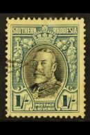 1931 1s Black And Greenish Blue, Geo V, Perf 14, SG 23b, Fine Used. For More Images, Please Visit... - Southern Rhodesia (...-1964)