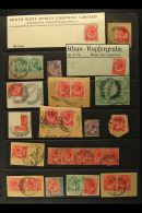 FORERUNNERS 1915-22 Collection Of King George V Heads Of South Africa Bearing Postmarks Of South West Africa From... - South West Africa (1923-1990)