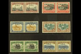 1927-30 "S.W.A." Opt'd Mint Selection With Values To 5s & 10s. Lovely (6 Pairs) For More Images, Please Visit... - South West Africa (1923-1990)