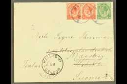 1919 (12 Jun) Env To Finland (redirected From Helsinki To Masaby) Bearing ½d & Pair 1d Union Stamps... - South West Africa (1923-1990)