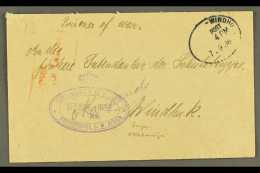 1916 (7 Sep) Stampless Prisoner Of War Cover From Okahandja Camp To Windhuk Showing A Very Fine "COMMANDANT P. OF... - South West Africa (1923-1990)