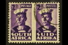 BANTAM WAR EFFORT VARIETY 1942-4 2d Reddish Violet, LINE ON CAP Variety, SG 100d, Fine Used. For More Images,... - Unclassified