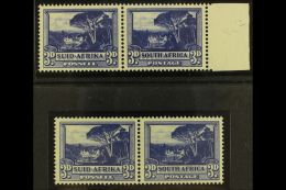 1947-54 3d Deep Intense Blue, SACC 116b (formerly SG 117b) Accompanied By 1954 Dark Blue Reprint For Comparison,... - Unclassified