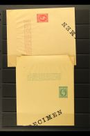 NATAL 1902 KEVII "SPECIMEN" NEWSPAPER Wrappers, ½d & 1d Bearing Large De La Rue "Specimen" Overprints... - Non Classés