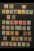 1859-97 USED QV COLLECTION On Stock Pages. Includes 1859-74 (x2 Shades), 1872-73 1d Wmk Sideways, 1876 Set (ex... - Sierra Leone (...-1960)