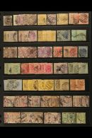 1859-1949 USED RANGES With Light Duplication Neatly Arranged On Stock Pages, Inc 1859-74 6d (x5), 1872-73 2d Wmk... - Sierra Leona (...-1960)