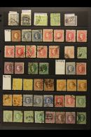 1869-80 KING MILAN COLLECTION Neatly Presented On Stock Pages With Much Shade, Perforation & Postmark... - Serbia