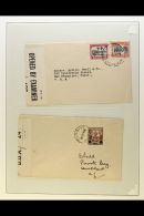 WORLD WAR II CENSORED MAIL 1940-1944 Collection Of Covers, All Bearing Samoa Stamps Plus Censor Labels And/or... - Samoa