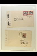 WORLD WAR II CENSORED MAIL 1940-1944 Collection Of Covers, All Bearing Samoa Stamps Plus Censor Labels And/or... - Samoa (Staat)