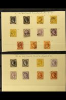 1864-79 CC WATERMARK FINE USED GROUP Includes Perf 12½ Shaded Range With All Values To 1s (x3) Inc Reversed... - St.Lucia (...-1978)