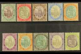 1903 Complete Set Watermark Crown CA, SG 1/10, Fine Fresh Mint. (10 Stamps)  For More Images, Please Visit... - St.Kitts And Nevis ( 1983-...)