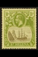 1922-37 10s Grey & Olive-green, Wmk Script CA, SG 112, Superb Mint. For More Images, Please Visit... - Sainte-Hélène