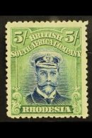 1913 5s Blue And Pale Yellow Green, Admiral, Head Die III, Perf 14, SG 276, Very Fine Mint. For More Images,... - Other & Unclassified