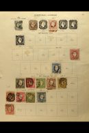 1853-1936 OLD COLLECTION On Pages, Mint Or Used, Inc 1898 Vasco Set Mint, 1910 To 1000r Mint, 1910 Opts Set Mostly... - Other & Unclassified