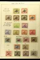 1907-1941 MINT COLLECTION In Hingeless Mounts On A Two-sided Page, ALL DIFFERENT, Inc 1907-10 Vals To 1s Wmk... - Papúa Nueva Guinea