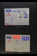 1953 CORONATION - QANTAS AIRMAIL FLIGHTS "There & Back" Pair Of Special Qantas Coronation Air Letters - June... - Papouasie-Nouvelle-Guinée