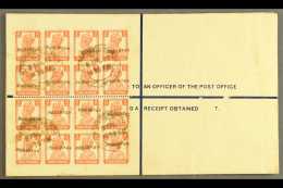 1948 (8 Apr) 4½a Registered Stationery Envelope With "PAKISTAN" Nasik Overprint (26¼ X 3mm), On... - Pakistán