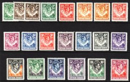 1938-52 Complete Definitive Set, SG 25/45, Very Fine Mint. (21 Stamps) For More Images, Please Visit... - Northern Rhodesia (...-1963)