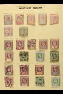 1900-1912 ALL DIFFERENT COMPREHENSIVE COLLECTION On Leaves, Inc 1900 Mint Set To 1s (1d Used), 1902 Set Mint Or... - Nigeria (...-1960)